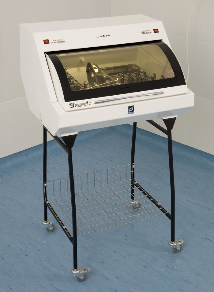 УФ камера для хранения стерильного инструмента ПАНМЕД-1С (670мм), ПАНМЕД 1 С — со стеклянной сектор-крышкой